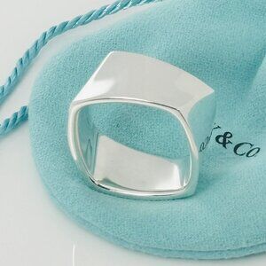 Size 6.5 Tiffany Frank Gehry Torque Ring Mens Unisex in Sterling Silver